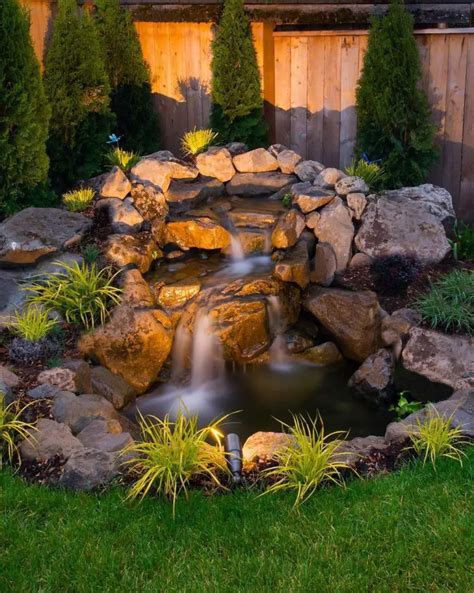 10 DIY Garden Pond Waterfall for Your Back Yard - Talkdecor