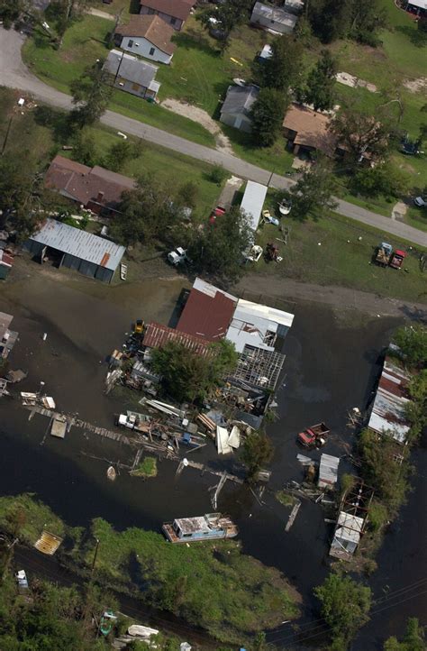 Aerial photos of Hurricane Ike damage