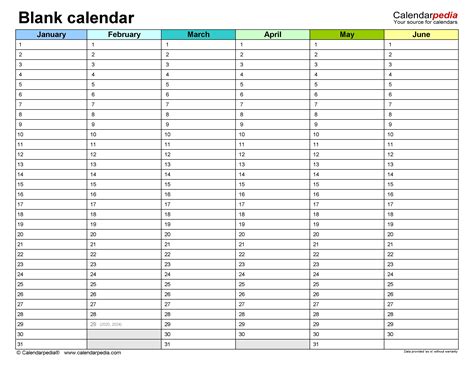 printable blank calendar templates - blank calendar calendar printable ...