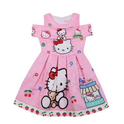 Aliexpress.com : Buy 2018 New Summer Dress Cartoon Hello Kitty for ...