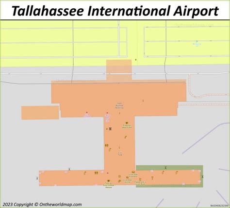 Tallahassee International Airport Map - Ontheworldmap.com