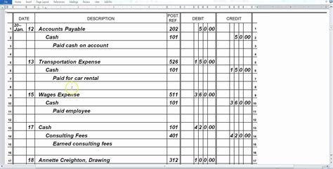 General Journal Template Excel Unique 30 Of Accounting General Journal ...