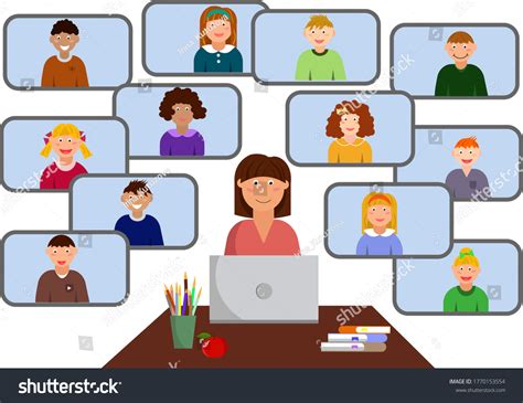 15,099 Online Class Cartoon Images, Stock Photos & Vectors | Shutterstock