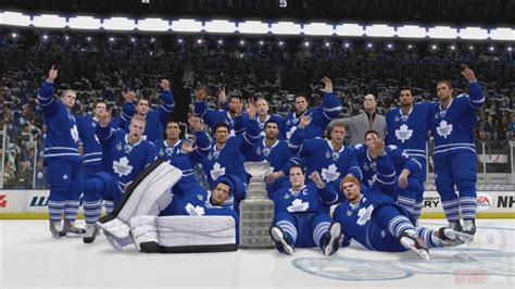 NHL 14 - Toronto Maple Leafs Stanley Cup Championship Celebration - YouTube