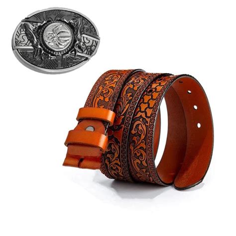 🔥LAST DAY 50% OFF🔥Fashion Punk Men's Genuine Leather Belt With Knife ...