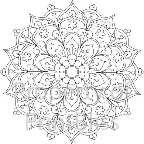 Lotus Flower Mandala Coloring Pages at GetColorings.com | Free ...