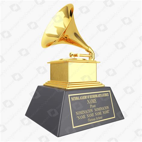 Grammy Award Trophy 3D model | CGTrader