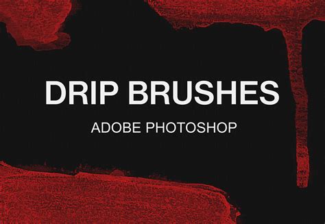 Adobe Photoshop drip brush pack paint brushes set By TiveCreate ...