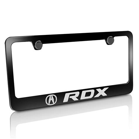 Acura RDX Black Metal License Plate Frame - Car Beyond Store