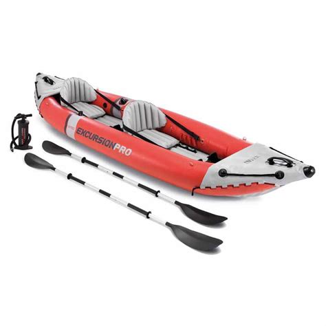 Intex 68309 Excursion Pro Inflatable 2 Person Vinyl Kayak with Oars ...