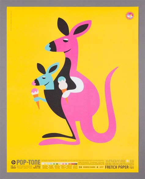 Kangaroo Poster | Kangaroo art, Kangaroo illustration, Illustration