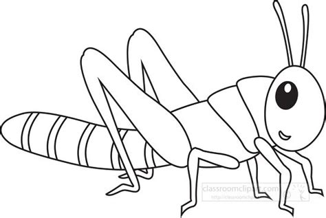 Animal Outline Clipart-Grasshopper Insects Animal Clipart copy