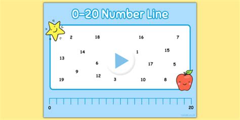 Number Line to 20 Interactive Activity - Maths Resource