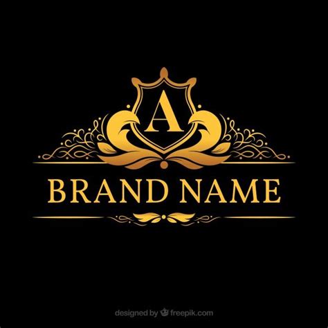 Premium Vector | Monogram logo with golden letter | Monogram logo ...