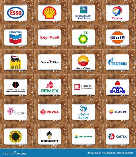 Logos of Global Oil and Gas Companies Editorial Stock Image - Image of ...