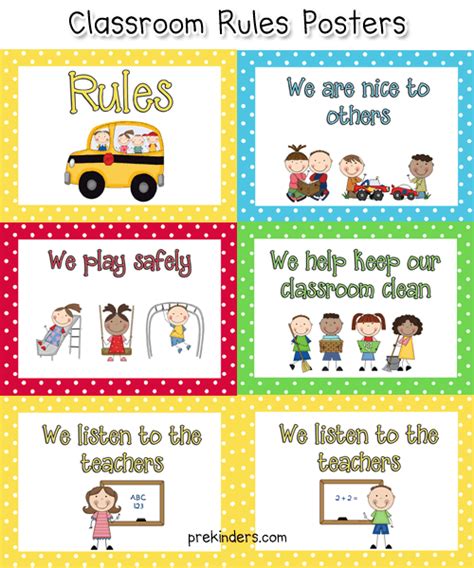 Pre-K Classroom Rules | Preschool classroom rules, Classroom rules ...