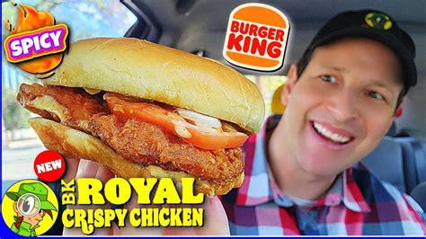 Burger King® 🍔👑 BK® SPICY ROYAL CRISPY CHICKEN SANDWICH Review 🔥🐔🥪 ...