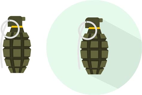 Hand grenade ,illustration, vector on white background. 13510262 Vector ...