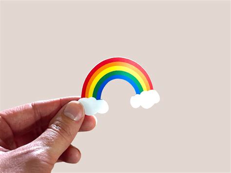 Rainbow Sticker - Etsy