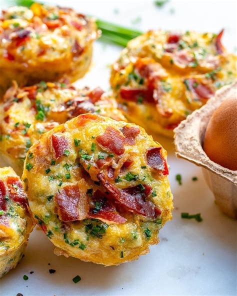 These Clean Eating Bacon Egg Muffins are the Bomb! | Recipe | Clean ...