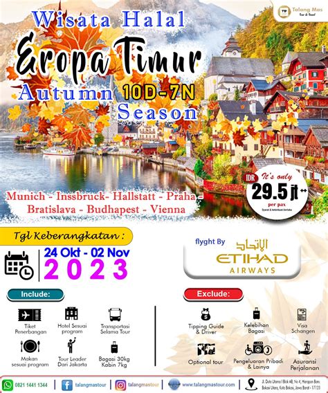 Paket Wisata Eropa Timur Autumn Season 10D9N 7 Kota 5 Negara