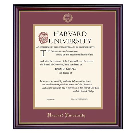 Harvard University Vertical Certificate Frame | Harvard - The Coop