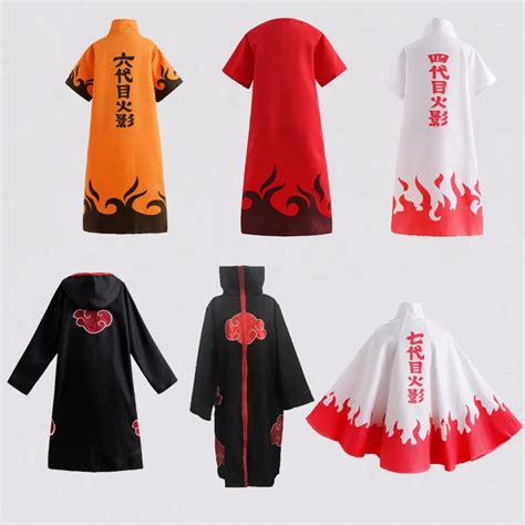 Naruto 4th Hokage Namikaze Minato Kids Cloak Coat Halloween Cosplay ...