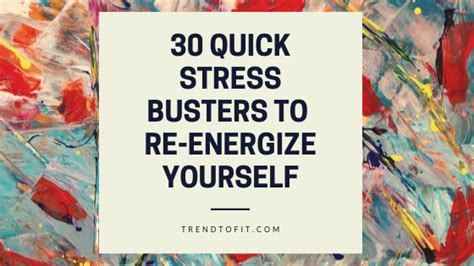 30 Quick Stress Buster Activities (Awaken Your Inner Child)