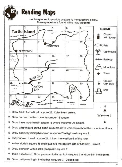 scale map for kids - Google Search | Map skills worksheets, Social ...