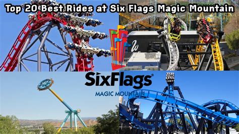 Top 20 BEST RIDES at Six Flags Magic Mountain (2021) - YouTube