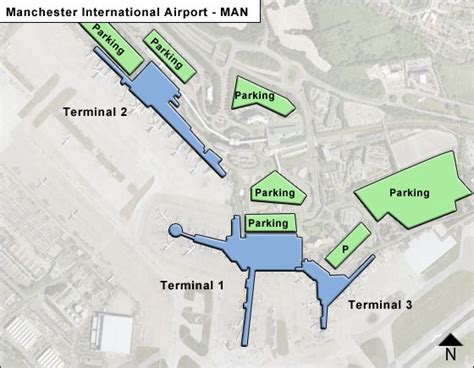 Manchester Airport Terminal Map