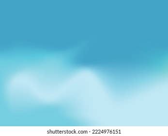 Sky Blue Gradient Background Cloud Vector Stock Vector (Royalty Free ...