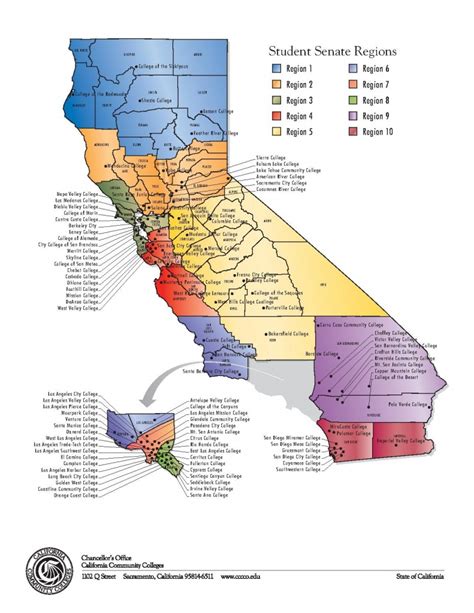 California Community College Map California Community Colleges Map ...