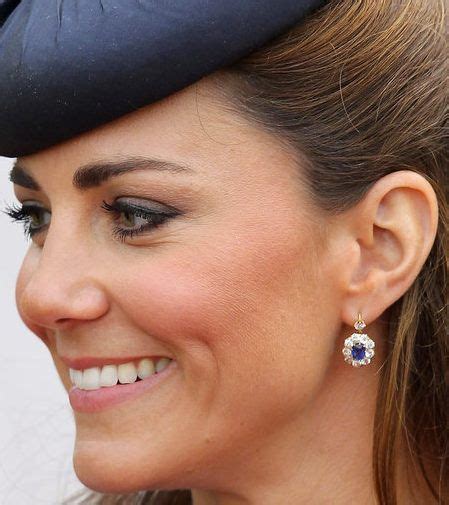 Kate's sapphire and diamond earrings--believed to be from a pair of ...