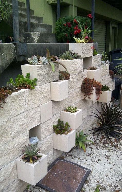 Stunning cinderblock garden inspiration 24 – gardenmagz.com | Cinder ...