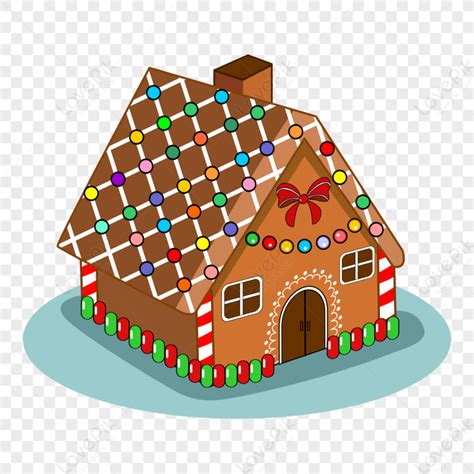 Beautiful Christmas Gingerbread House Clip Art, Beautiful PNG ...