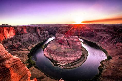 Sunset at Horseshoe Bend Photograph by Lev Kaytsner