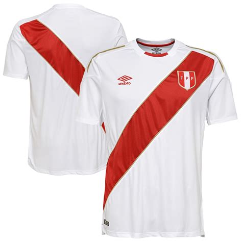 Peru National Team Umbro 2018 Home Jersey – White/Red