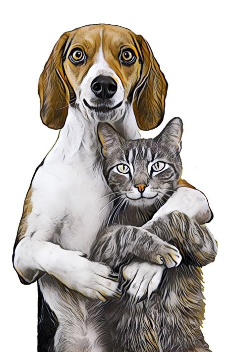 Download Dog, Cat, Nature. Royalty-Free Stock Illustration Image - Pixabay