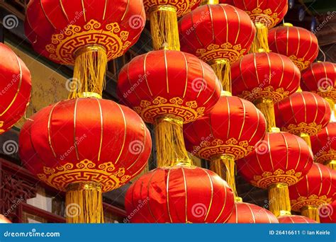 Red Chinese Lanterns Stock Image - Image: 26416611