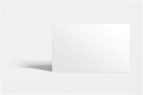 Free Blank Business Card Mockup Psd In White Tone – CreativeBooster