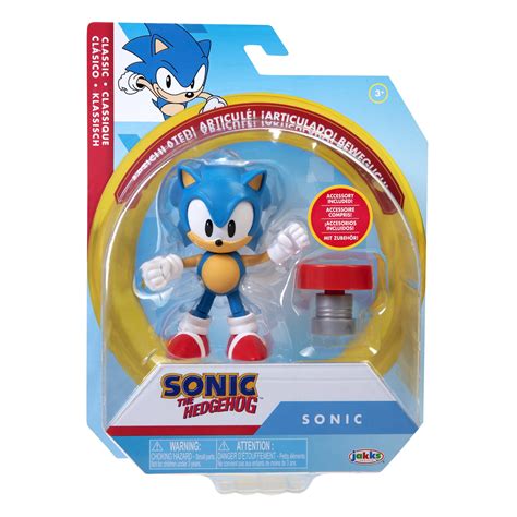 Sonic the Hedgehog 4 inch Action Figure - Classic Sonic - Walmart.com