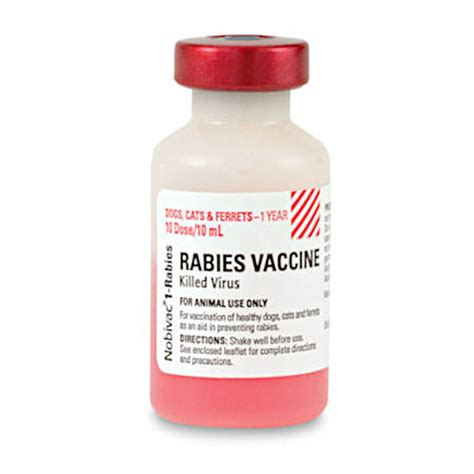 Vaccine - Nobivac Rabies | 10 dose - 1 Year | Okie Dog Supply