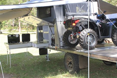 Side Loading Enclosed Atv Camper Trailerswith Boat Rack Bicycle Holder ...