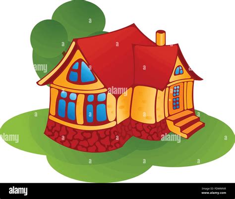 illustration of isolated cartoon house Stock Vector Image & Art - Alamy