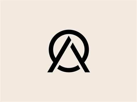 Minimalist Logo Minimal Logo Minimal AO OA ao icon | Minimal logo ...