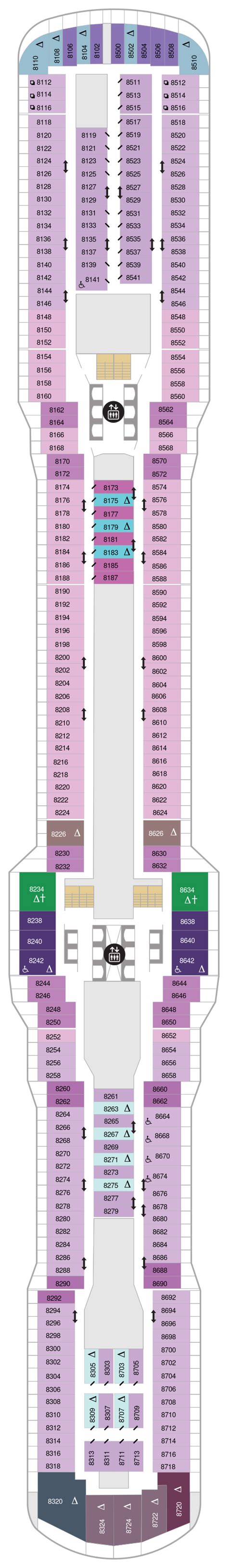 Odyssey of the Seas Deck Plans | CruiseInd