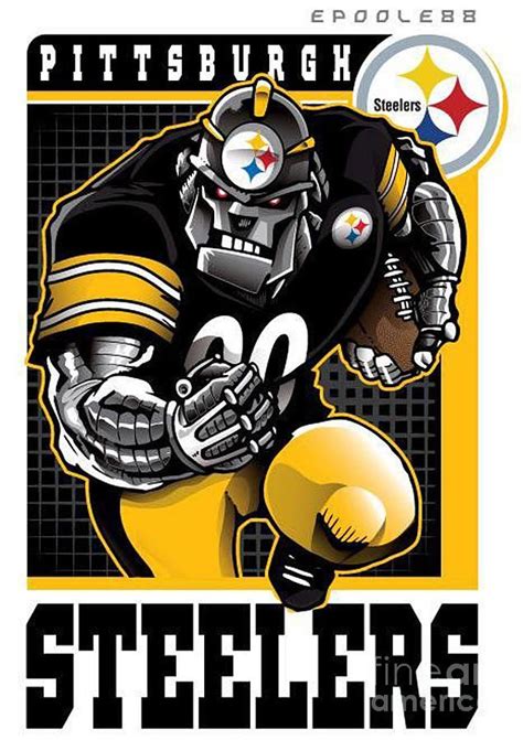 Pittsburgh Steelers Art Poster | Pittsburgh steelers, Pittsburgh ...