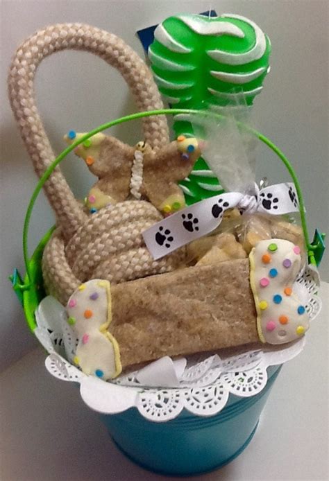 Dog Treats Dog Gift Basket by DOGBonesBoutique on Etsy