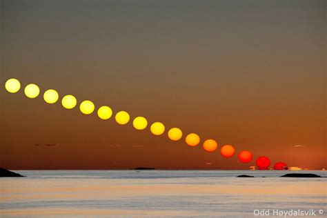 The sun photographed 1 time each hour - 9GAG